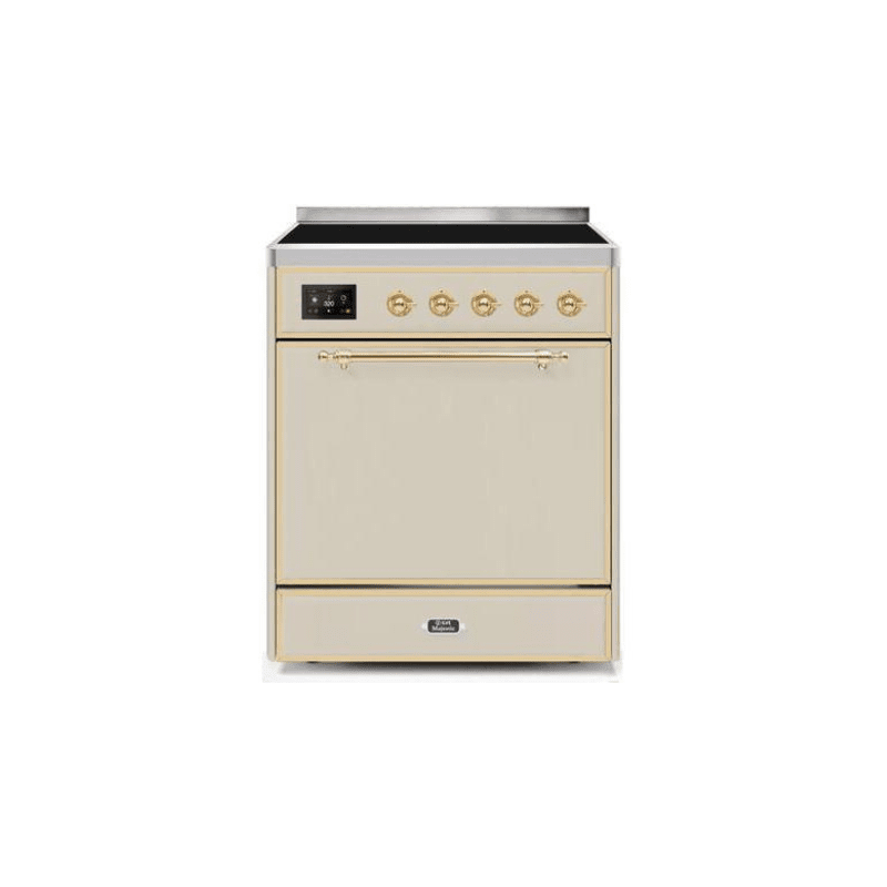 ILVE 30" Majestic II Series Induction Range with 4 Elements 2.3 cu. ft. Total Oven Capacity TFT Oven Control Display UMI30QNE3