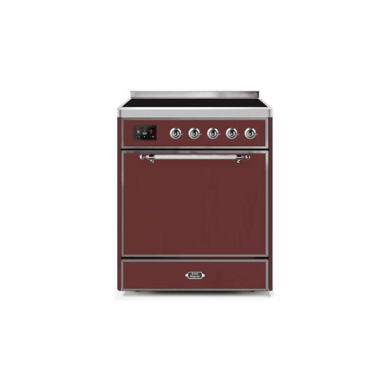 ILVE 30" Majestic II Series Induction Range with 4 Elements 2.3 cu. ft. Total Oven Capacity TFT Oven Control Display UMI30QNE3
