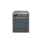 ILVE 30" Majestic II Series Induction Range with 4 Elements 2.3 cu. ft. Total Oven Capacity TFT Oven Control Display UMI30QNE3
