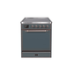 ILVE 30" Majestic II Series Induction Range with 4 Elements 2.3 cu. ft. Total Oven Capacity TFT Oven Control Display UMI30QNE3