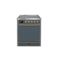 ILVE 30" Majestic II Series Induction Range with 4 Elements 2.3 cu. ft. Total Oven Capacity TFT Oven Control Display UMI30QNE3