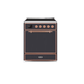 ILVE 30" Majestic II Series Induction Range with 4 Elements 2.3 cu. ft. Total Oven Capacity TFT Oven Control Display UMI30QNE3