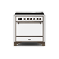 ILVE 36 Inch Majestic II Series Induction Range with 5 Elements 3.5 cu. ft. Oven Capacity TFT Oven Control Display Solid Door UMI09QNS3