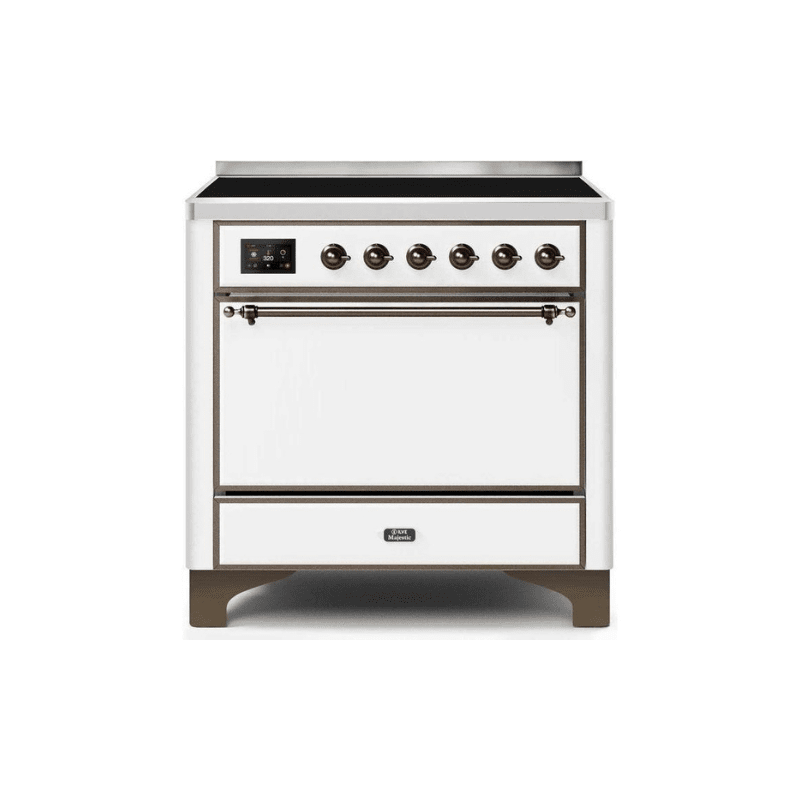 ILVE 36 Inch Majestic II Series Induction Range with 5 Elements 3.5 cu. ft. Oven Capacity TFT Oven Control Display Solid Door UMI09QNS3
