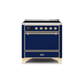ILVE 36 Inch Majestic II Series Induction Range with 5 Elements 3.5 cu. ft. Oven Capacity TFT Oven Control Display Solid Door UMI09QNS3