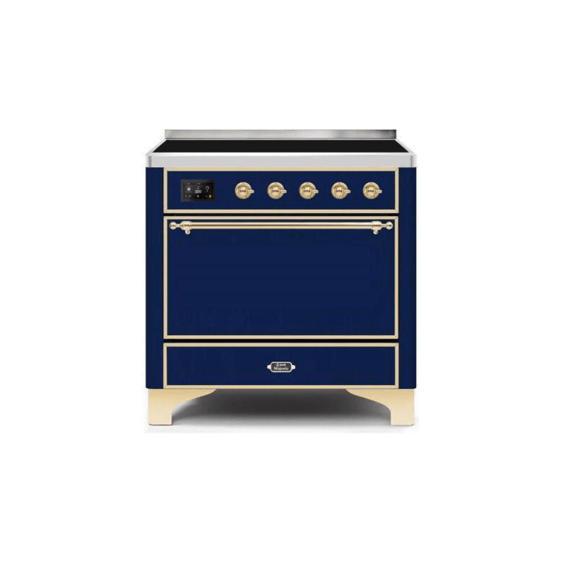 ILVE 36 Inch Majestic II Series Induction Range with 5 Elements 3.5 cu. ft. Oven Capacity TFT Oven Control Display Solid Door UMI09QNS3