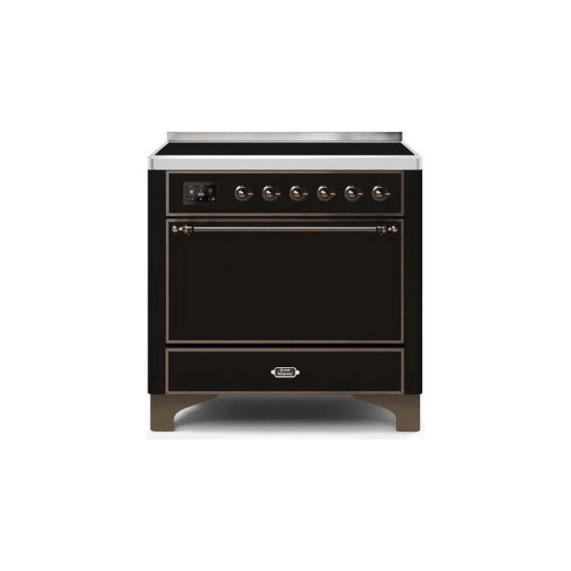 ILVE 36 Inch Majestic II Series Induction Range with 5 Elements 3.5 cu. ft. Oven Capacity TFT Oven Control Display Solid Door UMI09QNS3