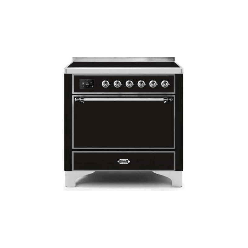 ILVE 36 Inch Majestic II Series Induction Range with 5 Elements 3.5 cu. ft. Oven Capacity TFT Oven Control Display Solid Door UMI09QNS3