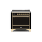 ILVE 36 Inch Majestic II Series Induction Range with 5 Elements 3.5 cu. ft. Oven Capacity TFT Oven Control Display Solid Door UMI09QNS3