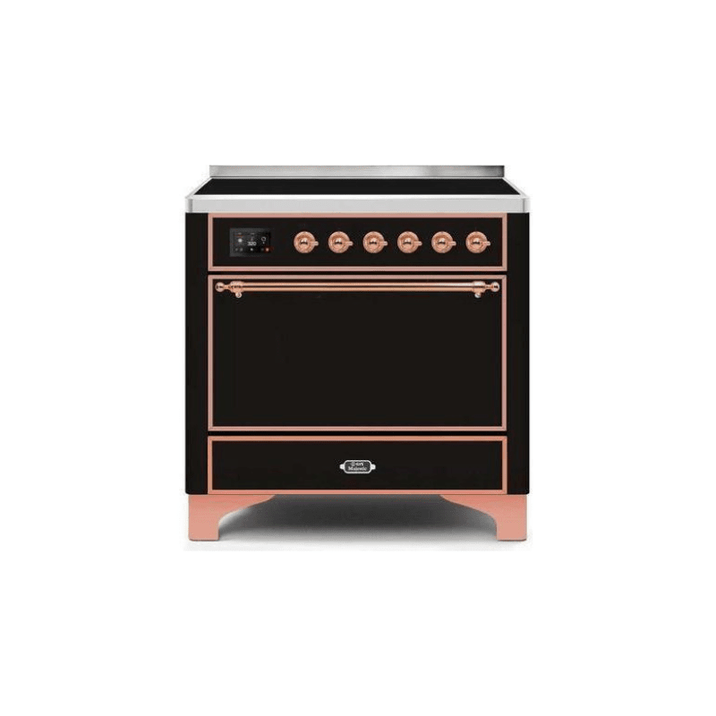 ILVE 36 Inch Majestic II Series Induction Range with 5 Elements 3.5 cu. ft. Oven Capacity TFT Oven Control Display Solid Door UMI09QNS3