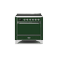 ILVE 36 Inch Majestic II Series Induction Range with 5 Elements 3.5 cu. ft. Oven Capacity TFT Oven Control Display Solid Door UMI09QNS3