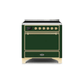 ILVE 36 Inch Majestic II Series Induction Range with 5 Elements 3.5 cu. ft. Oven Capacity TFT Oven Control Display Solid Door UMI09QNS3