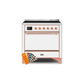 ILVE 36 Inch Majestic II Series Induction Range with 5 Elements 3.5 cu. ft. Oven Capacity TFT Oven Control Display Solid Door UMI09QNS3