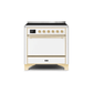 ILVE 36 Inch Majestic II Series Induction Range with 5 Elements 3.5 cu. ft. Oven Capacity TFT Oven Control Display Solid Door UMI09QNS3