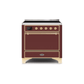 ILVE 36 Inch Majestic II Series Induction Range with 5 Elements 3.5 cu. ft. Oven Capacity TFT Oven Control Display Solid Door UMI09QNS3