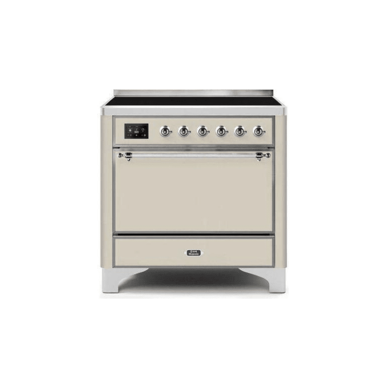ILVE 36 Inch Majestic II Series Induction Range with 5 Elements 3.5 cu. ft. Oven Capacity TFT Oven Control Display Solid Door UMI09QNS3