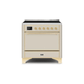 ILVE 36 Inch Majestic II Series Induction Range with 5 Elements 3.5 cu. ft. Oven Capacity TFT Oven Control Display Solid Door UMI09QNS3