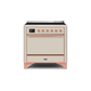 ILVE 36 Inch Majestic II Series Induction Range with 5 Elements 3.5 cu. ft. Oven Capacity TFT Oven Control Display Solid Door UMI09QNS3