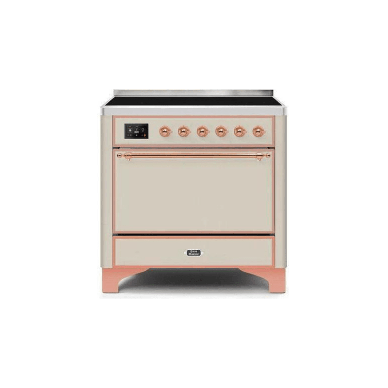 ILVE 36 Inch Majestic II Series Induction Range with 5 Elements 3.5 cu. ft. Oven Capacity TFT Oven Control Display Solid Door UMI09QNS3
