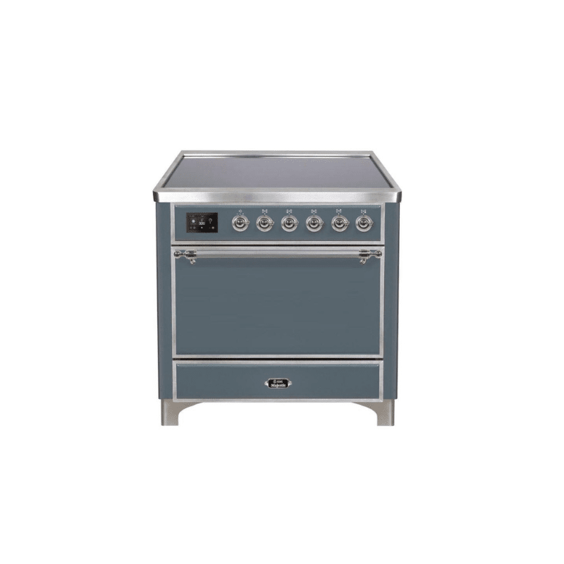 ILVE 36 Inch Majestic II Series Induction Range with 5 Elements 3.5 cu. ft. Oven Capacity TFT Oven Control Display Solid Door UMI09QNS3