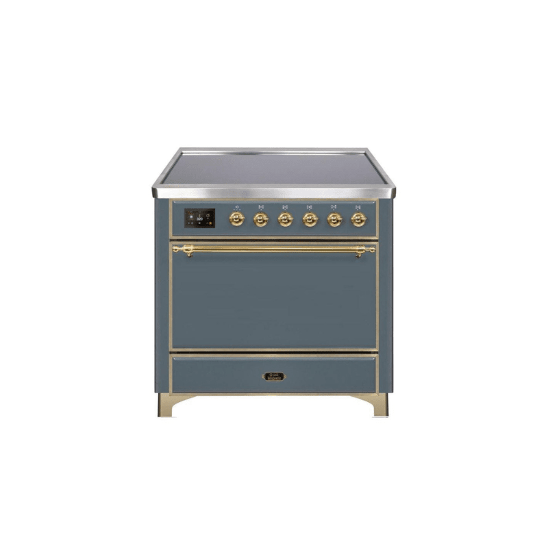 ILVE 36 Inch Majestic II Series Induction Range with 5 Elements 3.5 cu. ft. Oven Capacity TFT Oven Control Display Solid Door UMI09QNS3
