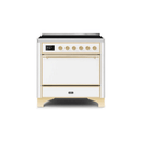ILVE 36 Inch Majestic II Series Induction Range with 5 Elements 3.5 cu. ft. Oven Capacity TFT Oven Control Display Solid Door UMI09QNS3