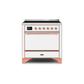 ILVE 36 Inch Majestic II Series Induction Range with 5 Elements 3.5 cu. ft. Oven Capacity TFT Oven Control Display Solid Door UMI09QNS3
