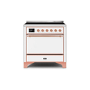 ILVE 36 Inch Majestic II Series Induction Range with 5 Elements 3.5 cu. ft. Oven Capacity TFT Oven Control Display Solid Door UMI09QNS3