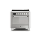 ILVE 36 Inch Majestic II Series Induction Range with 5 Elements 3.5 cu. ft. Oven Capacity TFT Oven Control Display Solid Door UMI09QNS3