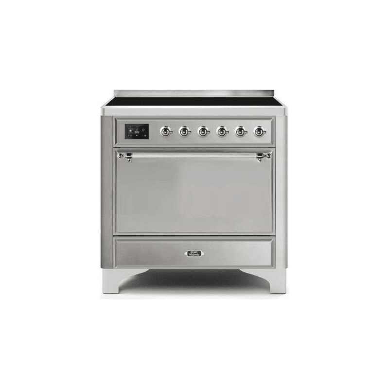 ILVE 36 Inch Majestic II Series Induction Range with 5 Elements 3.5 cu. ft. Oven Capacity TFT Oven Control Display Solid Door UMI09QNS3