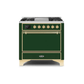 ILVE 36 Inch Majestic II Series Natural/ Propane Gas Burner and Electric Oven Range with 6 Sealed Burners UM09FDQNS3