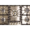 ILVE 36 Inch Stainless Steel Natural Gas/Propane Cooktop - UHP95CI/UHP95CILP