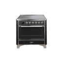 ILVE 36" Majestic II Series Electric Induction and Electric Oven Range with 5 Elements UMI09NS3