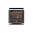ILVE 36" Majestic II Series Electric Induction and Electric Oven Range with 5 Elements UMI09NS3