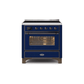 ILVE 36" Majestic II Series Electric Induction and Electric Oven Range with 5 Elements UMI09NS3
