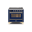 ILVE 36" Majestic II Series Electric Induction and Electric Oven Range with 5 Elements UMI09NS3