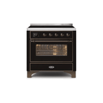 ILVE 36" Majestic II Series Electric Induction and Electric Oven Range with 5 Elements UMI09NS3