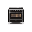 ILVE 36" Majestic II Series Electric Induction and Electric Oven Range with 5 Elements UMI09NS3