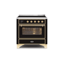 ILVE 36" Majestic II Series Electric Induction and Electric Oven Range with 5 Elements UMI09NS3