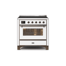 ILVE 36" Majestic II Series Electric Induction and Electric Oven Range with 5 Elements UMI09NS3