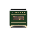 ILVE 36" Majestic II Series Electric Induction and Electric Oven Range with 5 Elements UMI09NS3