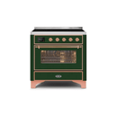 ILVE 36" Majestic II Series Electric Induction and Electric Oven Range with 5 Elements UMI09NS3