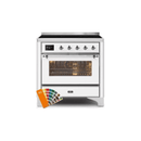 ILVE 36" Majestic II Series Electric Induction and Electric Oven Range with 5 Elements UMI09NS3