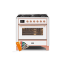ILVE 36" Majestic II Series Electric Induction and Electric Oven Range with 5 Elements UMI09NS3
