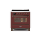 ILVE 36" Majestic II Series Electric Induction and Electric Oven Range with 5 Elements UMI09NS3
