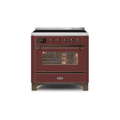 ILVE 36" Majestic II Series Electric Induction and Electric Oven Range with 5 Elements UMI09NS3