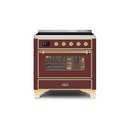 ILVE 36" Majestic II Series Electric Induction and Electric Oven Range with 5 Elements UMI09NS3