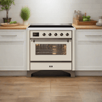 ILVE 36" Majestic II Series Electric Induction and Electric Oven Range with 5 Elements UMI09NS3