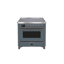 ILVE 36" Majestic II Series Electric Induction and Electric Oven Range with 5 Elements UMI09NS3