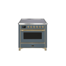 ILVE 36" Majestic II Series Electric Induction and Electric Oven Range with 5 Elements UMI09NS3